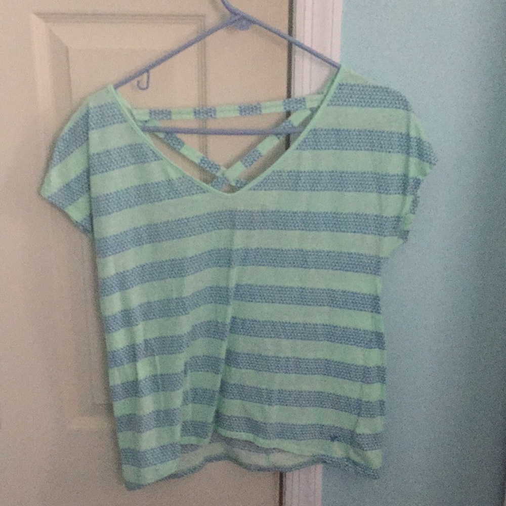 American Eagle Crosses back tee